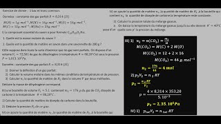 Exercice de chimie et grandeur physique liés à la quantité de matière  1 bac et tronc commun [upl. by Ayiram]