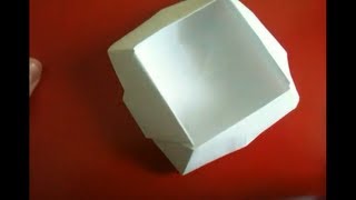 Origami Korb falten  Faltanleitung [upl. by Nahtanha]