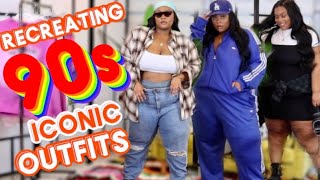 RECREATING 90S POPULAR CELEBRITY OUTFITS [upl. by Stearns]