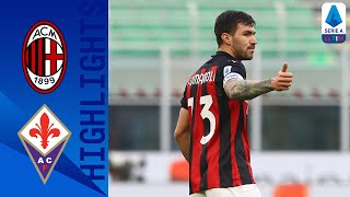 Milan 20 Fiorentina  Romagnoli amp Kessie Score as Rossoneri take 3 points  Serie A TIM [upl. by Naillimxam]