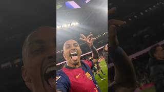 Here just take my phone please fcbarcelona elclasico shorts laligahighlights [upl. by Ruffi]