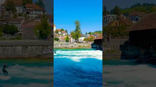 Thun switzerland travel waterfall exploreswiss beautifulplace [upl. by Tebazile]