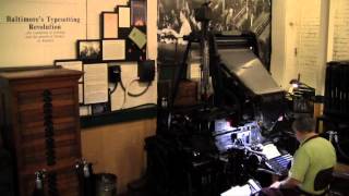 The Linotype  Work Baltimore Part 1 [upl. by Ahsilat]