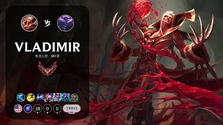 Vladimir Mid vs Kassadin  NA Grandmaster Patch 143 [upl. by Oiralih]