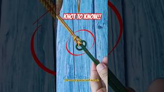 ⚠️ Knot to Know 🪢The curved phoenix knot method 🔥 diy knot rope knot2know camping [upl. by Darryn]