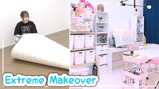 EXTREME ROOM MAKEOVER and ROOM TOUR aesthetic [upl. by Sandeep146]