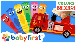 Toddler Learning Video  COLOR CREW  Songs Magic Toys amp More  3 Hours Compilation  BabyFirst TV [upl. by Swaine963]