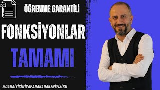 FONKSİYONLAR TAMAMI  TEK VİDEO TEK PDF  Öğrenme Garantili [upl. by Aserej213]