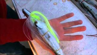 Easy How to rig a Wog with swimming Gar Ballyhoo for Spanish Mackerel Best Bait [upl. by Hannon]