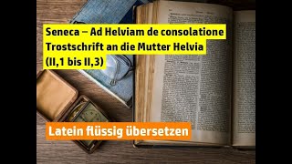 Latein flüssig übersetzen  Seneca Ad Helviam de consolatione II1 bis II3 [upl. by Lengel]