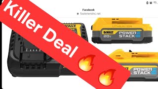 Killer 🔥 🔥 Dewalt Powerstack Battery 🔋 Deal [upl. by Haridan445]