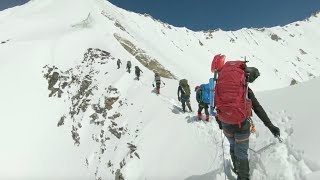 Last moments of Himalayan climbers before avalanche [upl. by Aciraa448]