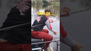 FISH ON  early spring pole fishing fishing polefishing shorts [upl. by Farley721]