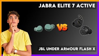 Jabra Elite 7 Active vs JBL Under Armour Flash X Comparison [upl. by Aschim]