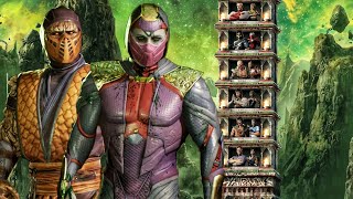 MK1 Union Of Light Reptile With Tremor Warrior Klassic Tower Mortal Kombat 1  No Commentary [upl. by Cordeelia]