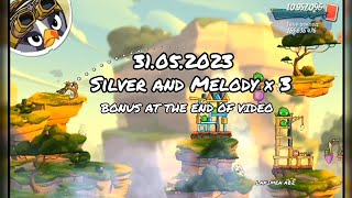 angry birds 2 clan battle 31052023 Silver and Melody ×2 [upl. by Adnamra]