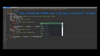 Write a C program to read and write text into a binary file using fread and fwriteFile Handling [upl. by Atina]