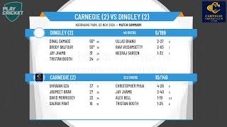 Carnegie 2 v Dingley 2 [upl. by Wunder]