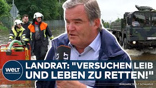 HOCHWASSER IN PFAFFENHOFEN quotWir kommen hier nicht mehr vor oder zurückquot Dramatische Lage in Bayern [upl. by Aran]