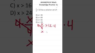 ASVABPiCAT Math Knowledge Practice Test Q Solving An Inequality acetheasvab w grammarhero [upl. by Otsuaf]