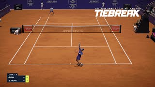 TIEBREAK  Rafael Nadal Vs Novak Djokovic I Nordea Open PS5 [upl. by Brine]