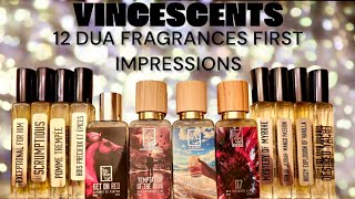 12 Dua Fragrances First Impressions [upl. by Nadnerb]