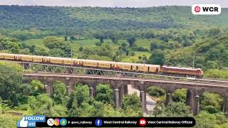 WCR l breathtaking scenic view of the train passing through the Dara rail section of Kota div [upl. by Lepp355]