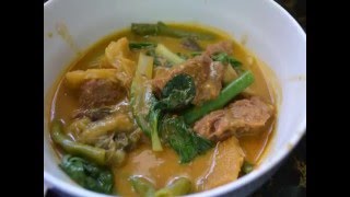 Filipino Dish BEEF KAREKARE and BAGOONG ALAMANG [upl. by Yenot]