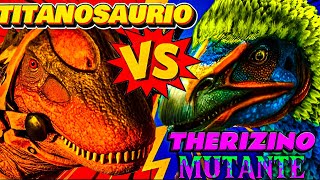 ‼️ARK MOBILEGAMEPLAY CAP 55‼️ ✨THERIZINO MUTANTE 🆚 TITANOSAURIO✨ 🥵😈🔥 [upl. by Nishom567]