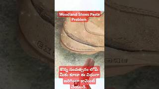 Woodland shoes Pasting problem Woodland company shoes today  Viral todayreelsshorts [upl. by Eenahc]