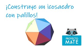 Construye un icosaedro con palillos y bombones [upl. by Noed]