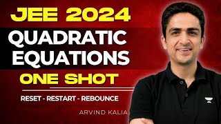 Quadratic Equations One Shot  JEE Main 2024  RRR [upl. by Llertrac]