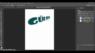 Adobe Photoshop CS6 Ders 53 Layer  Rasterize  Type  Yazıları Convertlemek [upl. by Cynth]