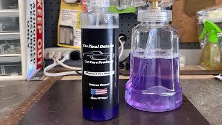 Taking a look at The Final Details Wheel amp Tire Cleaner [upl. by Ardnekal]