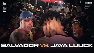 ROUND ABSURDO 🔥 SALVADOR DA RIMA E JAYA LUUCK BA  SEMI FINAL  BATALHA DO COLISEU  EDIÇÃO 203 [upl. by Attenev]