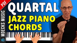 Easy Jazz Piano Exercise To Master Quartal Voicings Works for All Levels jazzpiano [upl. by Aehr]