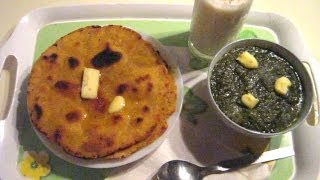 Original Makki Ki Roti And Sarson Ka Saag Recipe With Cornmeal Indian Bread [upl. by Sigrid]