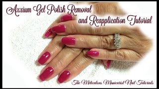 💅🏽 Gel Nails Manicure Polish Removal and Reapplication Damage Free Nails 💅🏽 [upl. by Annohsak]