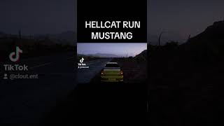 Hellcat VS MUSTANG foryou dragraceforza dragracing [upl. by Oona91]