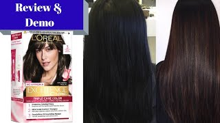 Loreal Paris Excellence Creme Hair color in shade No 3 Dark brown  Devikalad [upl. by Anauqahc798]