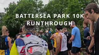 Running a 10k race at Battersea Park London [upl. by Diarmit]