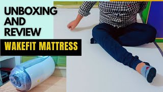 wakefit orthopaedic mattress memory foam mattress review  wakefit mattress unboxing and review [upl. by Ahselef]