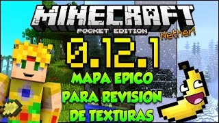 Minecraft PE 0150  MAPA PARA REVIEW DE TEXTURAS  EPICO  MAPAS POCKET EDITION [upl. by Aehcsrop]