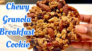 How to make Granola Cookie  Chewy Granola Breakfast Cookie Recipe [upl. by Aivin]