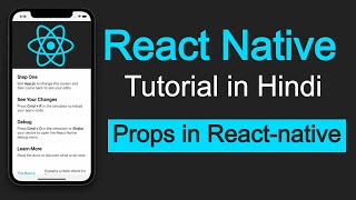 React Native tutorial in Hindi 10 Props in react native [upl. by Grimaud27]