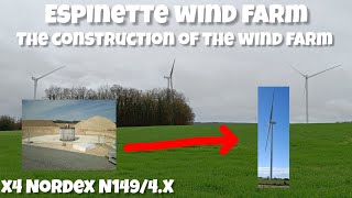 The construction of Espinette wind farm [upl. by Ymeraj298]