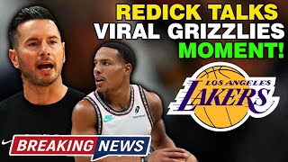 JJ Redick CHANGES Lakers’ Starting Lineup Addresses VIRAL Moment from Loss to Grizzlies [upl. by Lillywhite]