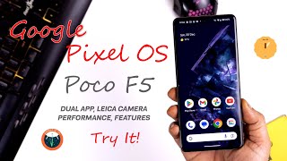 Google Pixel OS Android 14 for Poco F5 Review New Features added and better Performance 😀 [upl. by Eetsirhc]