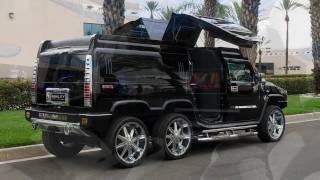 TANDEM AXLE HUMMER H2 LIMO CONVERSION BY QUALITY COACHWORKS LIMO LIMOUSINE [upl. by Ellenrad553]