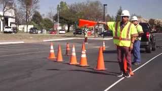 Traffic Flagger Video Training Demo by Turner Safety [upl. by Gnuhp900]